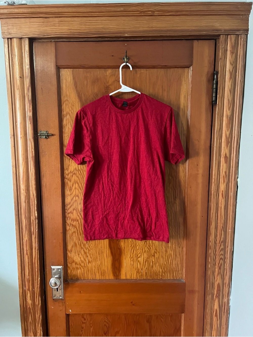 Men's Classic Crew Neck T-Shirt - Heather Red